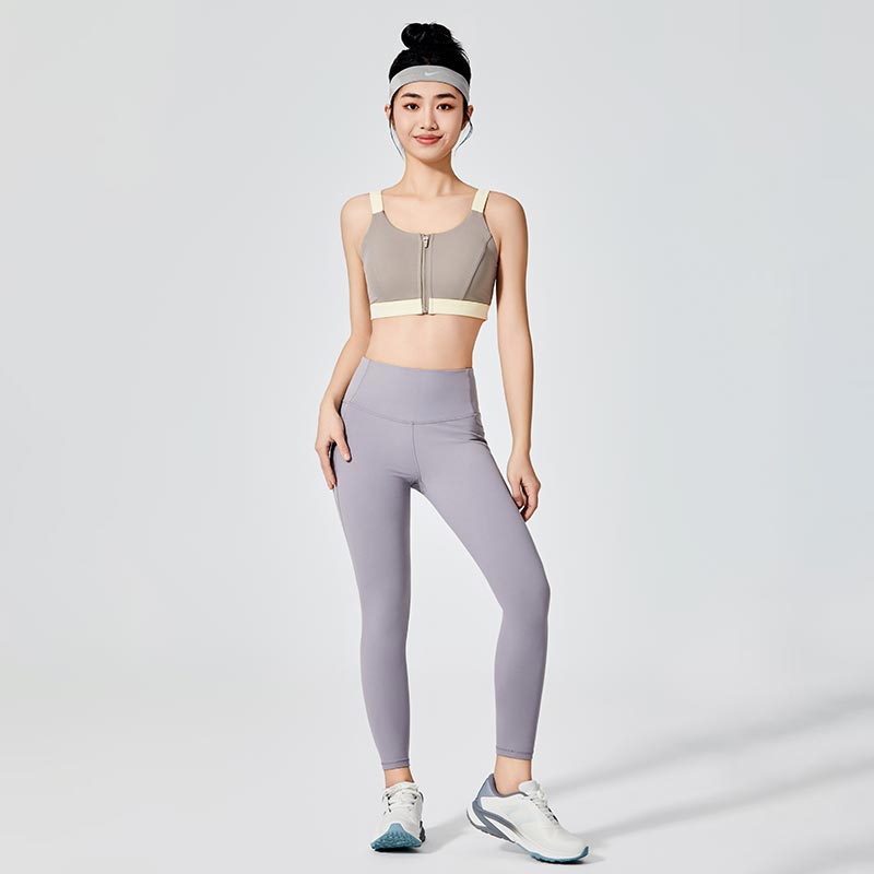 Sutiã esportivo Fly Zipper e Back Hollowing Out