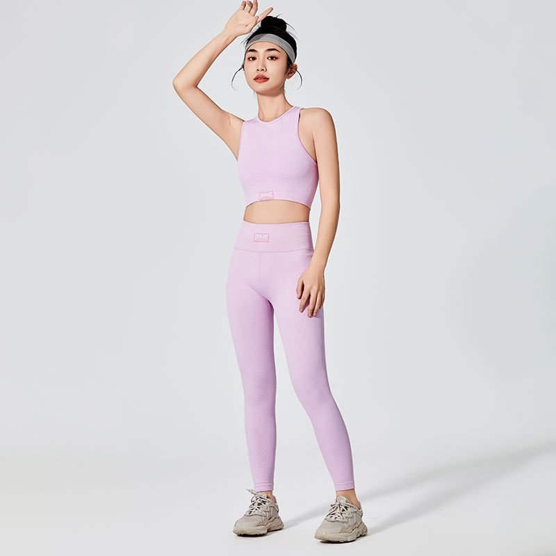 Leggings esportivas lilás feminino